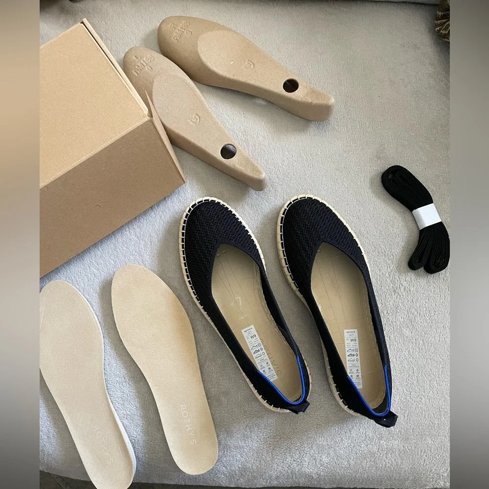 Rothy’s Black Espadrille Flats